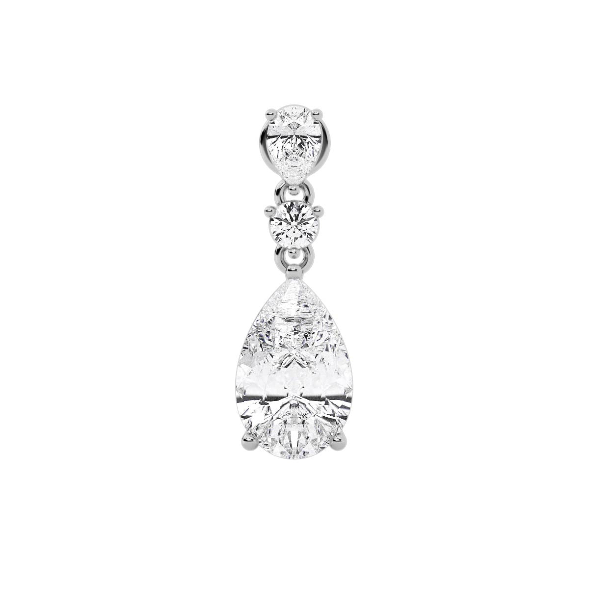 Prism Earring White Gold