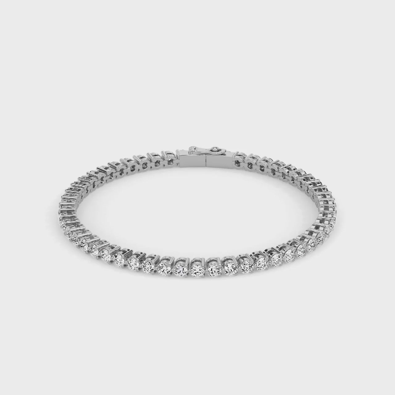 Amouré Mini Round Bracelet White Gold