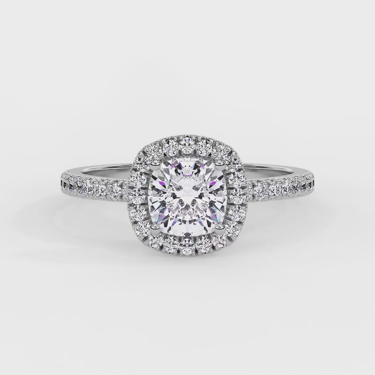 Haloé Ring Form White Gold