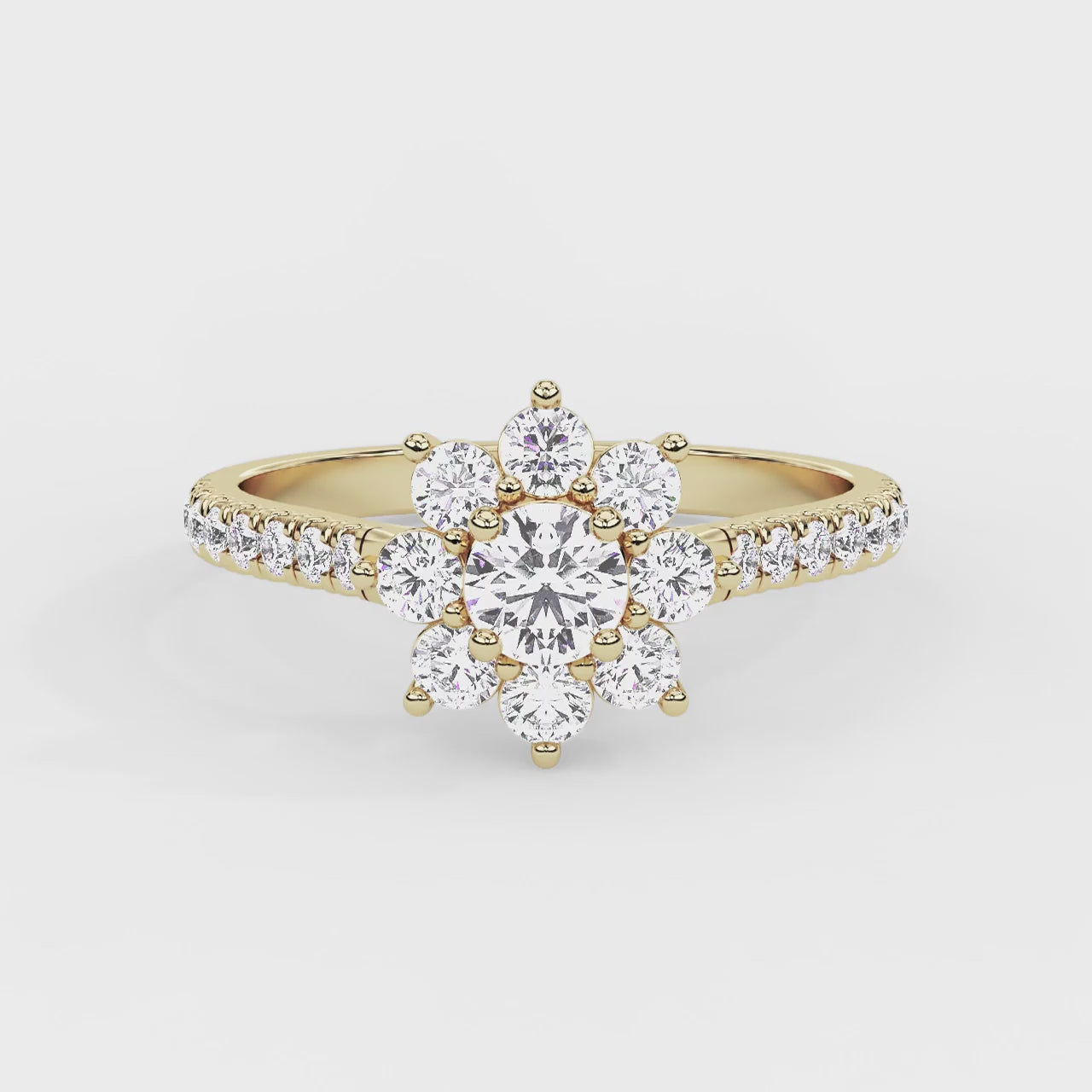 Flora Ring Un Yellow Gold