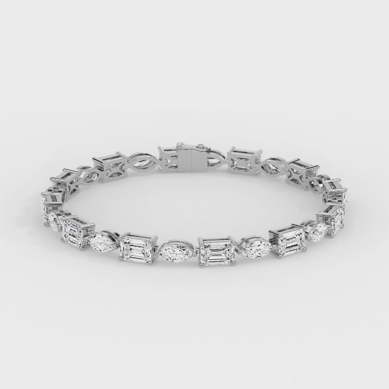 Novae Ensemble Bracelet White Gold