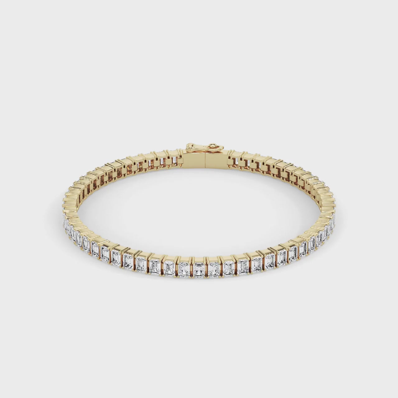 Amouré Mini Emerald Bracelet Yellow Gold