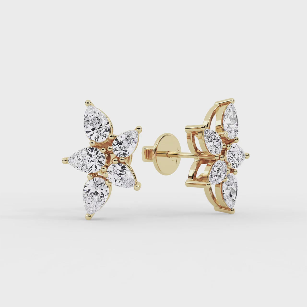 Novae Constellation Earring Yellow Gold