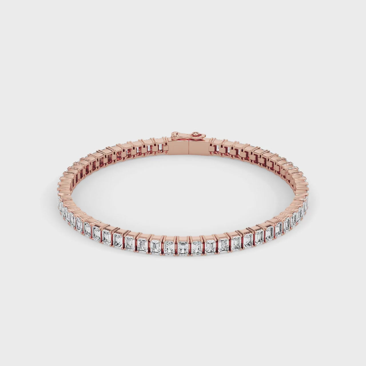 Amouré Mini Emerald Bracelet Rose Gold