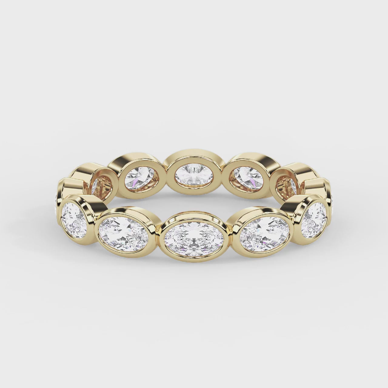 Lustre Oval Ring Yellow Gold