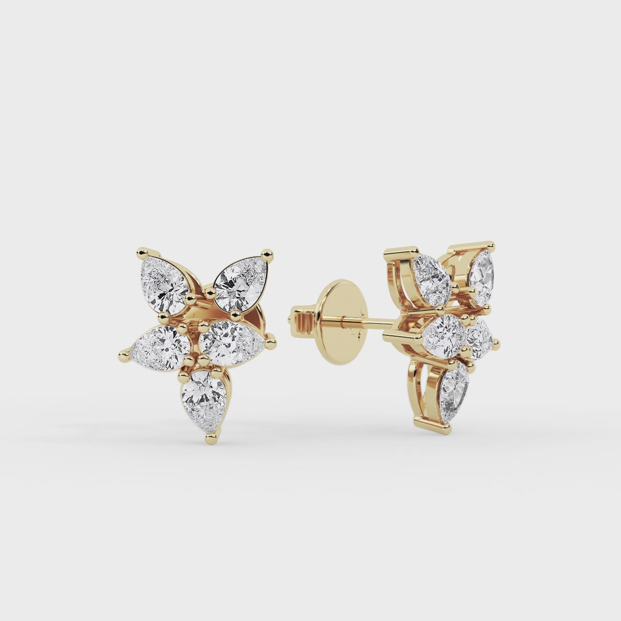 Novae Ensemble Earring Yellow Gold