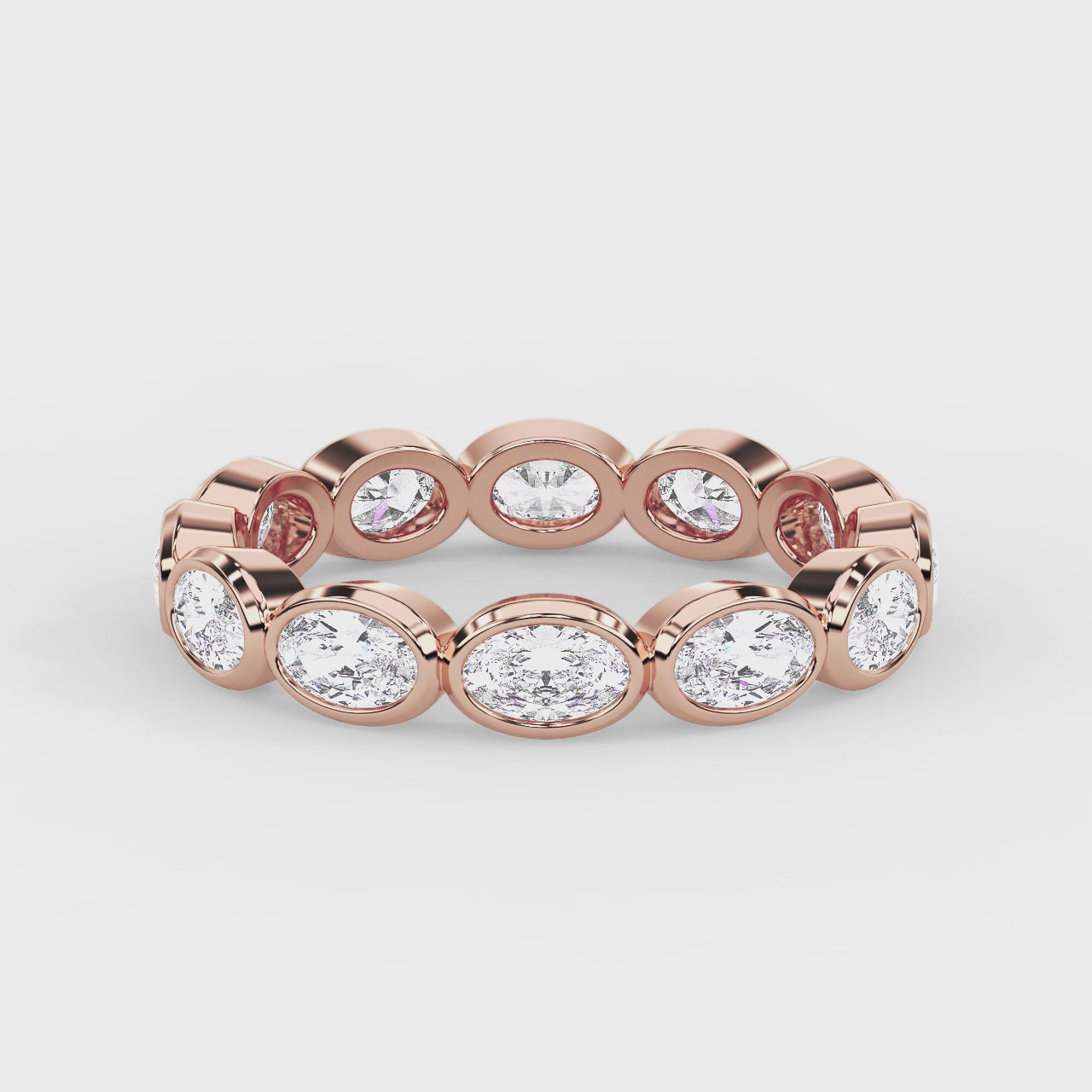 Lustre Oval Ring Rose Gold