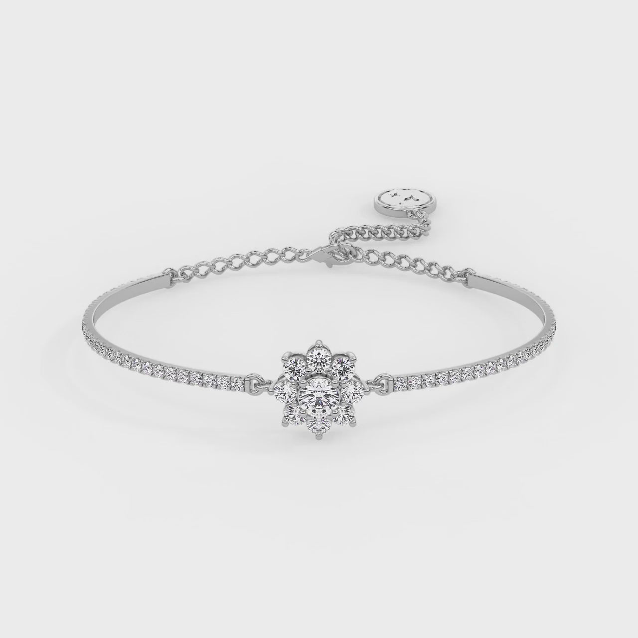 Flora Bracelet White Gold