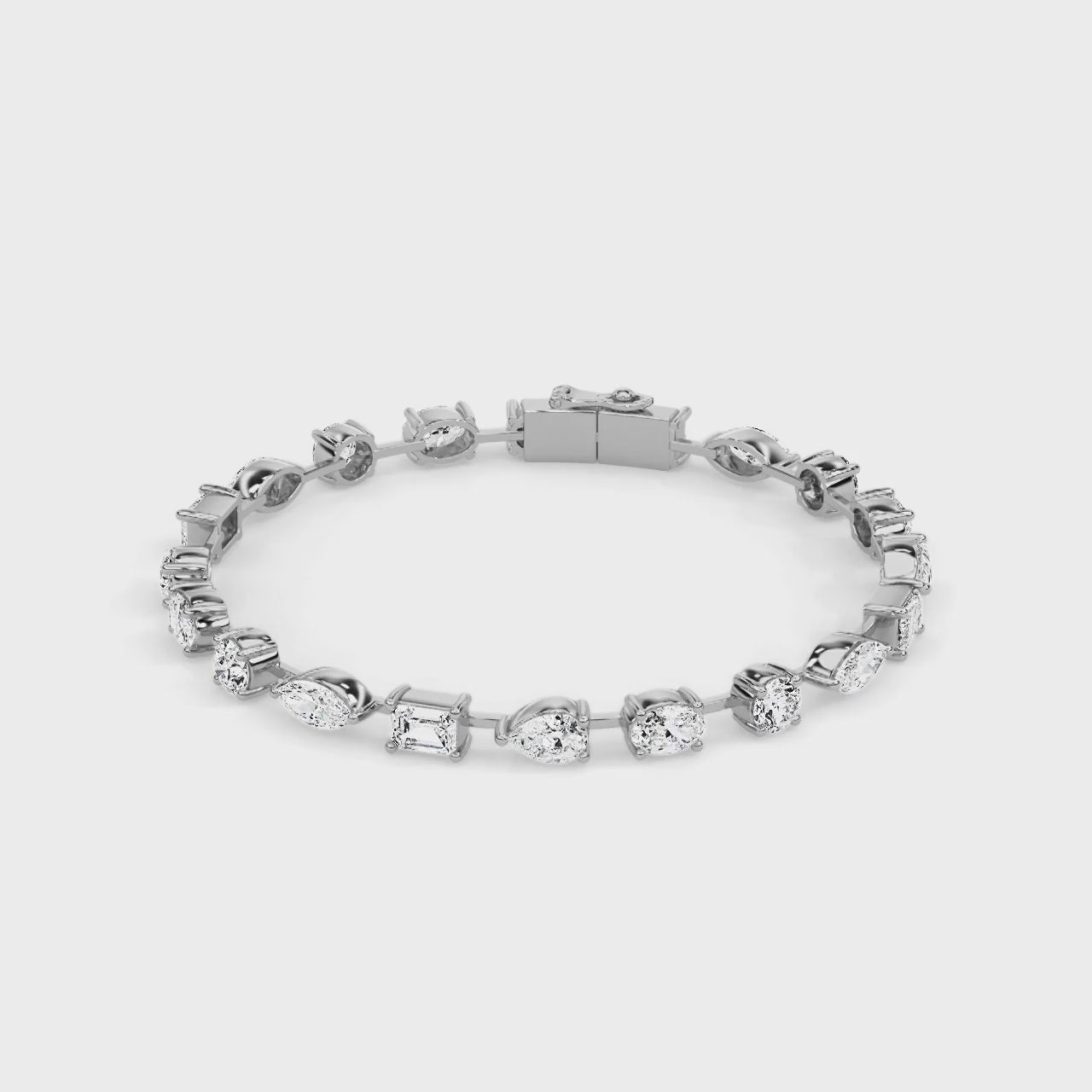 Novae Array Bracelet White Gold