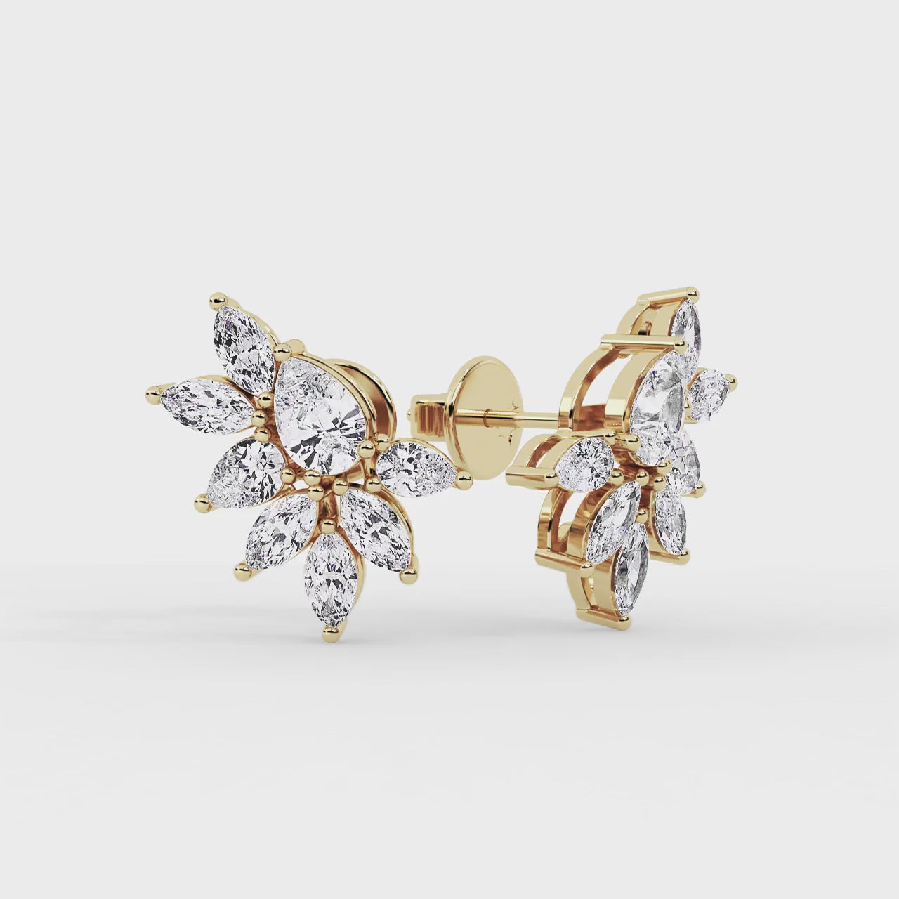 Novae Assemblage Earring Yellow Gold