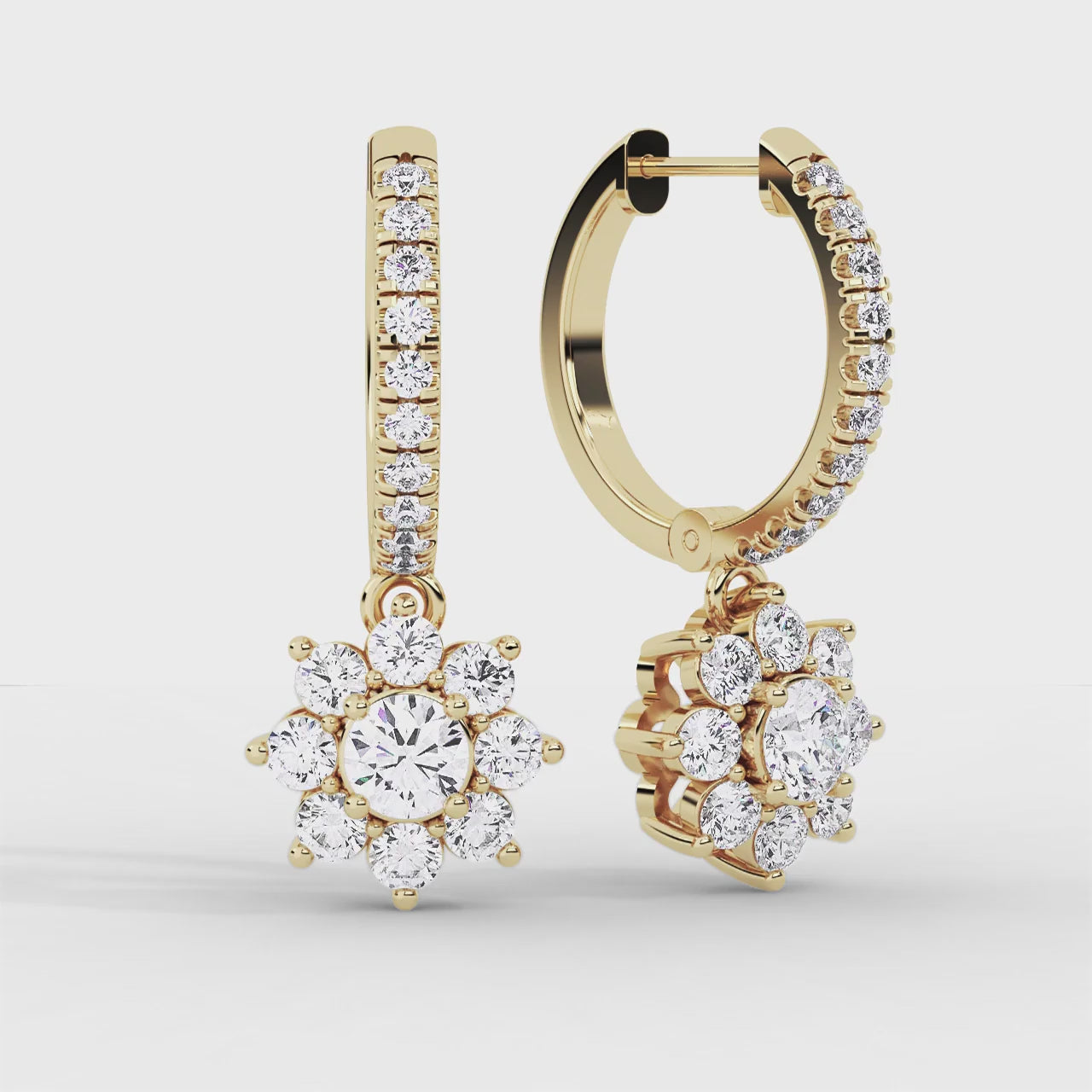 Flora Earring Un Yellow Gold