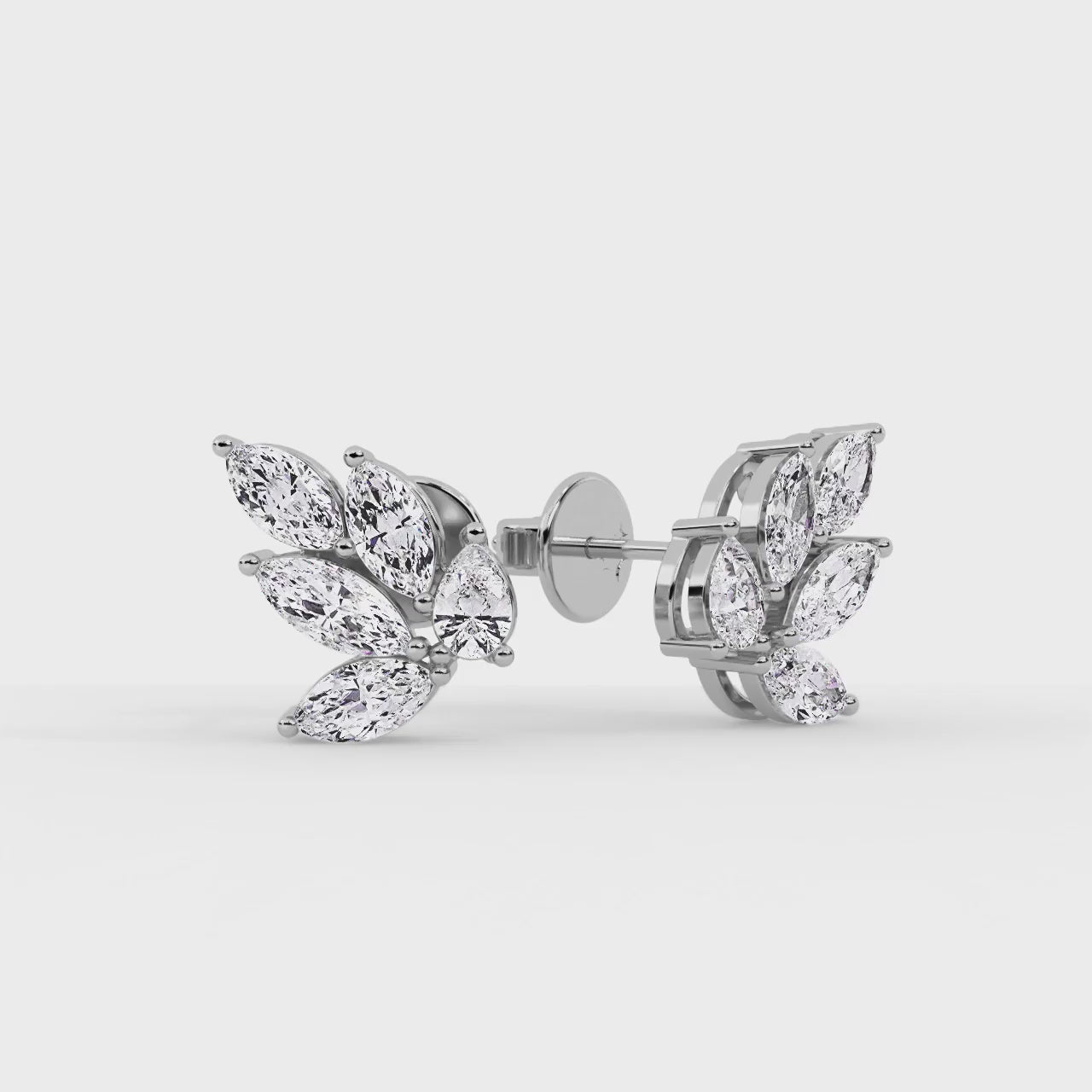 Novae Array Earring White Gold
